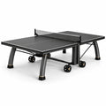 Tavolo da ping pong pieghevole 274 × 152,5 × 76 cm, nero e bianco, con rete e ruote