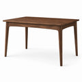 Tavolo rettangolare moderno in legno marrone, 140 × 80 × 75 cm